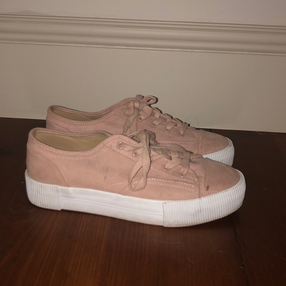 light pink h&m sneakers
